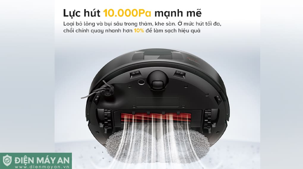 Robot hút bụi lau nhà Roborock QR 798 - Đen/Trắng